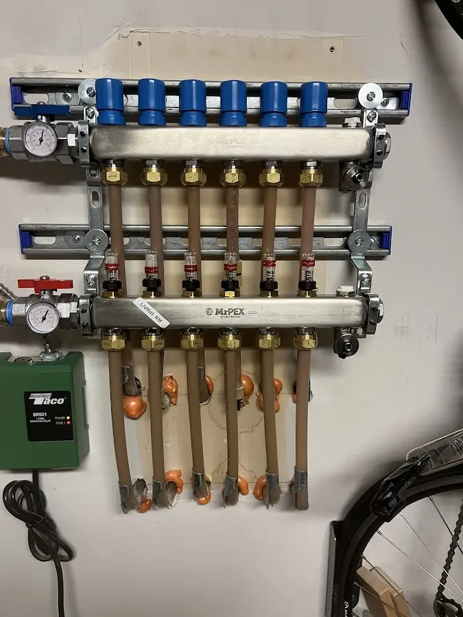 Plumber performing Gas Line Installation at a residential property in Shiprock